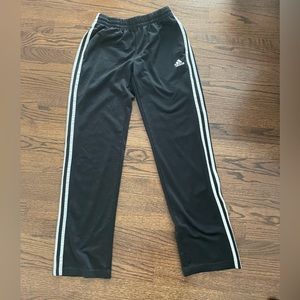 Boys XL Adidas Black w/ white sweatpants
